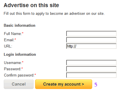 advertise Instead of using the .button class for all the buttons, we added our own classes. The Cancel button is now in light gray and the Action button in orange so that the user can easily see what to do next.