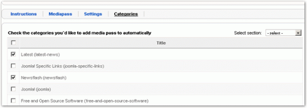 automatic Choose which categories to include automatically