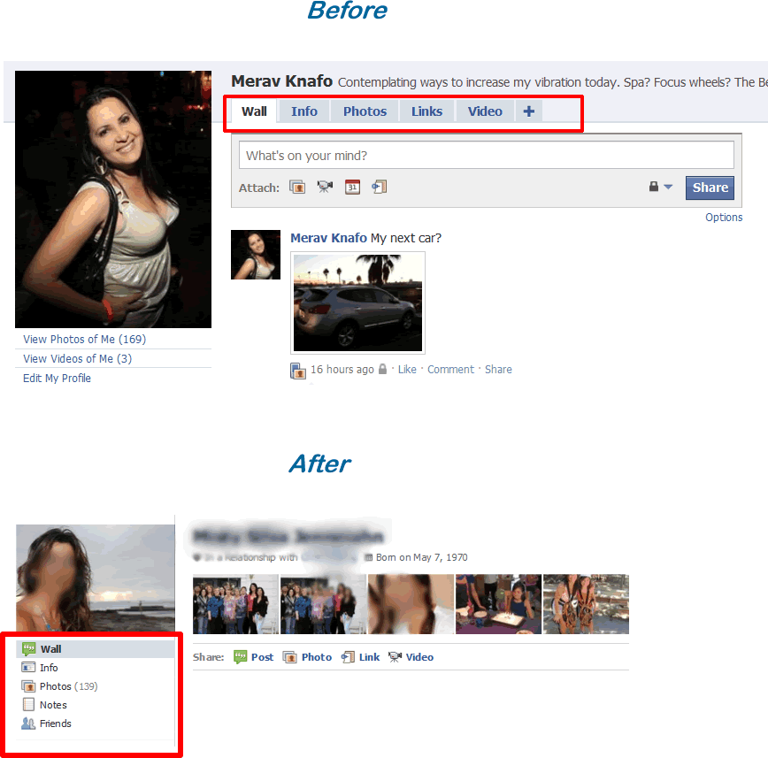 facebook_profile_info Facebook profile info before and after
