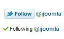 follow1 Joomla twitter follow button