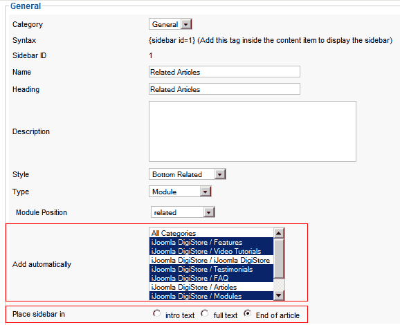 sidebar_end Now you can add sidebars to the end of articles automatically