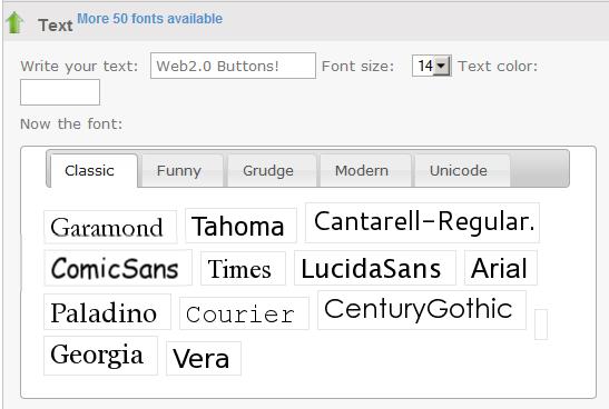 enter_text Select the font and the text