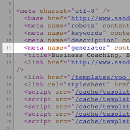 remove joomla meta generator